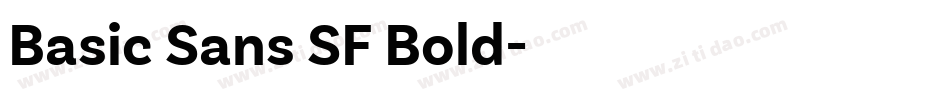 Basic Sans SF Bold字体转换